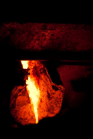 COPPER FACTORY. CLOSE UP, DETAIL OF COPPER High quality photoの写真素材
