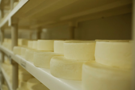 CHEESE AND MILK FACTORY. high quality photo