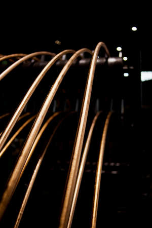 COPPER FACTORY. CLOSE UP, DETAIL OF COPPER High quality photoの写真素材