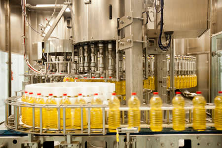 BOTTLE FACTORY. inside industrial plant. high quality photoの写真素材