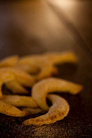 Fancy Brazilian Tapioca chips. Flatbread made from cassava. Food background. high quality photoの写真素材