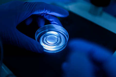 Production line pharmaceutical industry. Manufacturing of drugs and medications, pharmaceuticals. Technician, scientist works in a scientific laboratoryの写真素材
