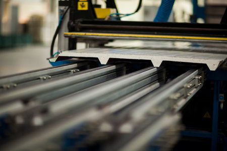 Factory constructions, industry technology, interior manufacturing, production line