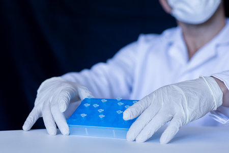 Production line pharmaceutical industry. Manufacturing of drugs and medications, pharmaceuticals.の写真素材