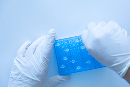 Production line pharmaceutical industry. Manufacturing of drugs and medications, pharmaceuticals.の写真素材