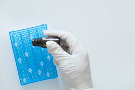 Production line pharmaceutical industry. Manufacturing of drugs and medications, pharmaceuticals.の写真素材