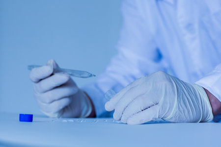 Production line pharmaceutical industry. Manufacturing of drugs and medications, pharmaceuticals.