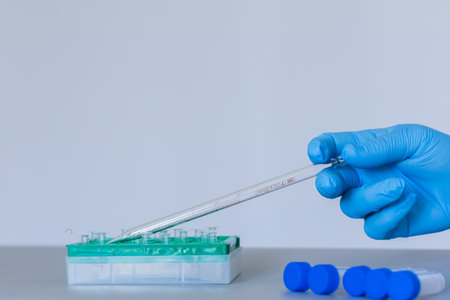 Production line pharmaceutical industry. Manufacturing of drugs and medications, pharmaceuticals.の写真素材