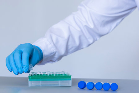 Production line pharmaceutical industry. Manufacturing of drugs and medications, pharmaceuticals.の写真素材