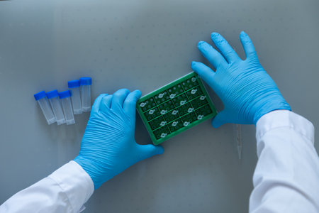 Production line pharmaceutical industry. Manufacturing of drugs and medications, pharmaceuticals.の写真素材