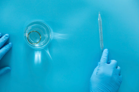 Production line pharmaceutical industry. Manufacturing of drugs and medications, pharmaceuticals. laboratoryの写真素材