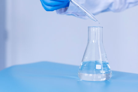 Production line pharmaceutical industry. Manufacturing of drugs and medications, pharmaceuticals. Laboratoryの写真素材