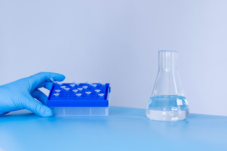 Production line pharmaceutical industry. Manufacturing of drugs and medications, pharmaceuticals. Laboratoryの写真素材