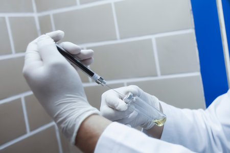 Production line pharmaceutical industry. Manufacturing of drugs and medications, pharmaceuticals.