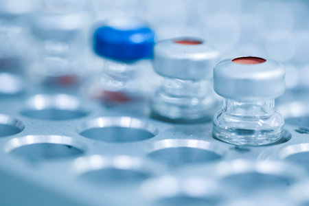 Production line pharmaceutical industry. Manufacturing of drugs and medications, pharmaceuticals.の写真素材