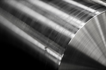 Group of long metal rods used in industrial manufacturing.の写真素材