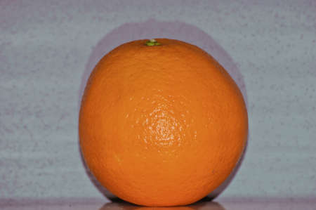 Orange with gray backgroundの写真素材