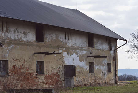 Old, abandoned house in the village