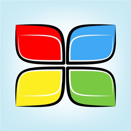 Symbol window background. のイラスト素材