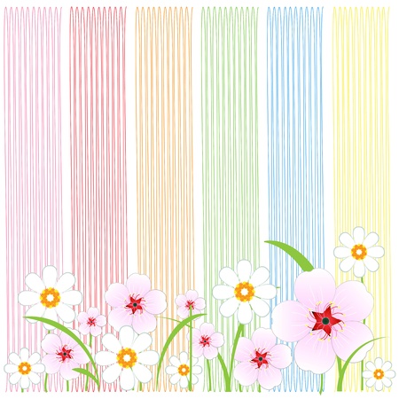 Flowers Background のイラスト素材