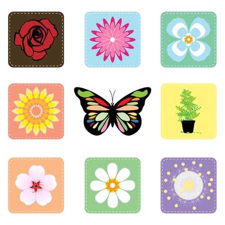 flower setのイラスト素材