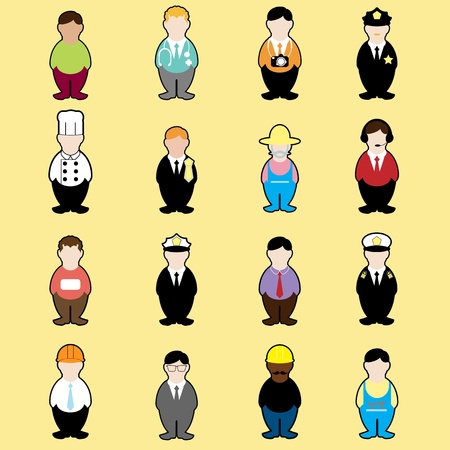 jobs setのイラスト素材