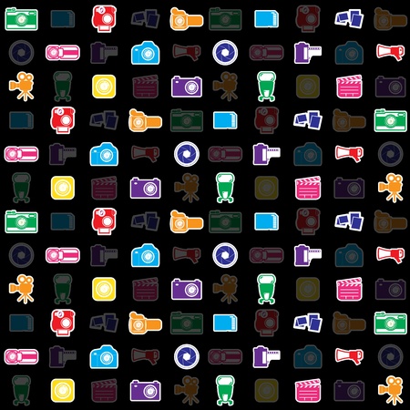 camera gadget set のイラスト素材