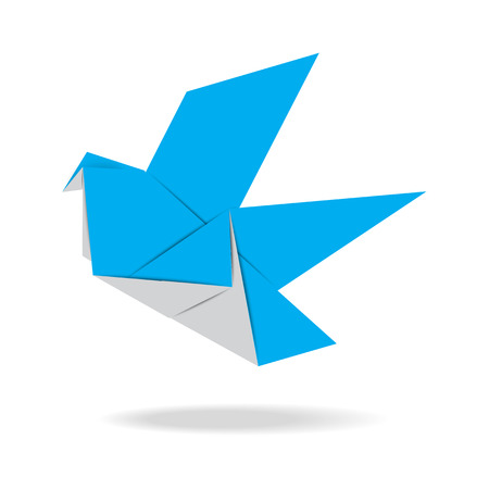 Origami bird Illustration のイラスト素材