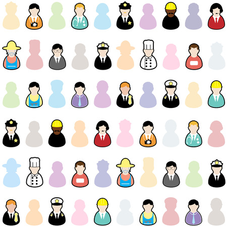 People jobs set のイラスト素材