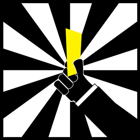 yellow cardのイラスト素材