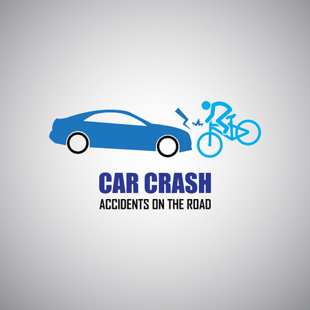 car crash and accidents iconsのイラスト素材