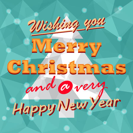 Christmas tree vector backgroundのイラスト素材