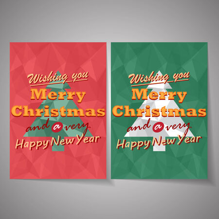 Christmas tree vector backgroundのイラスト素材