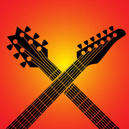 Vector guitarsのイラスト素材