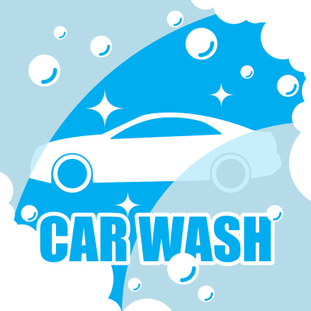 Car wash vectorのイラスト素材