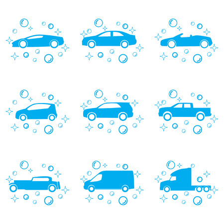 Car wash vectorのイラスト素材