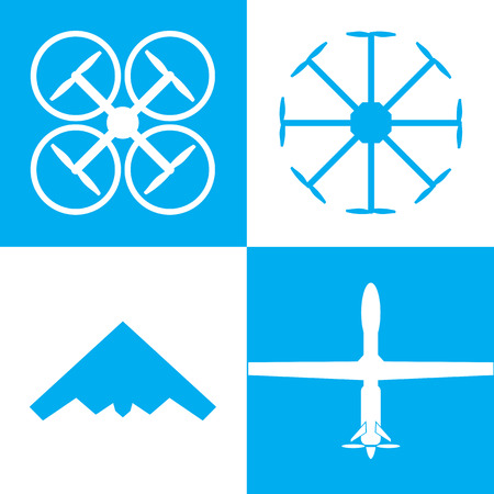 drone icon setのイラスト素材
