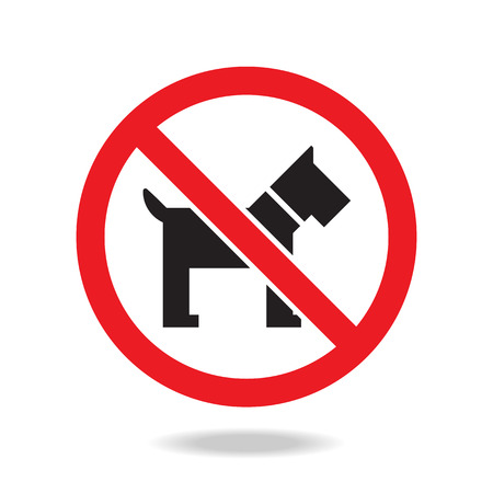 No dog sign and symbolのイラスト素材