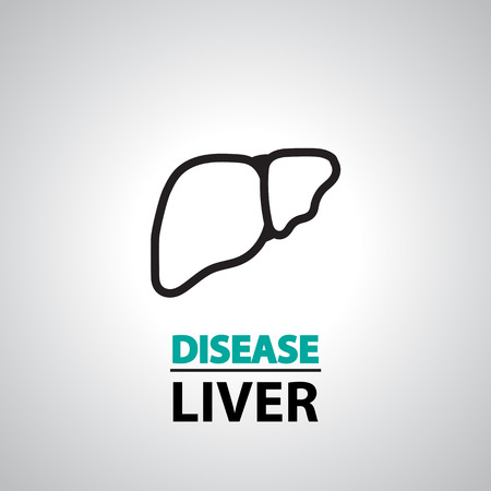 liver icon and symbolのイラスト素材