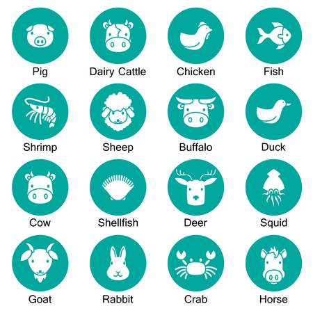 animal farm iconのイラスト素材