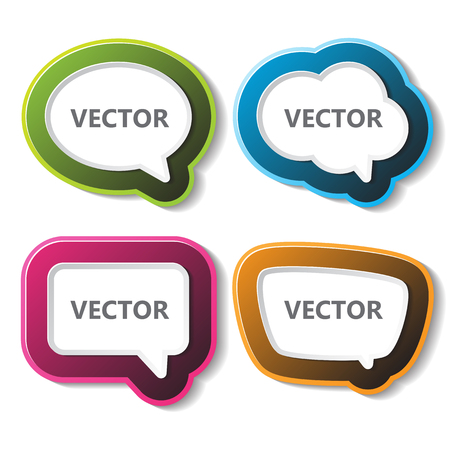 talk speech bubbleのイラスト素材