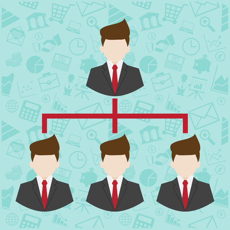 Network Marketing symbol illustration のイラスト素材