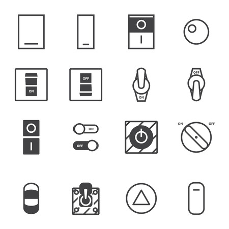 On/Off switch icon setのイラスト素材