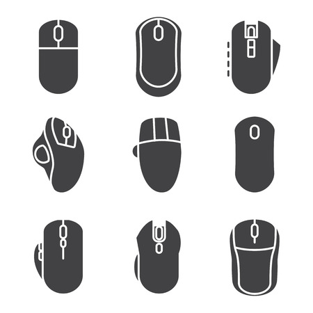 Mouse Computer  Icons  Setのイラスト素材