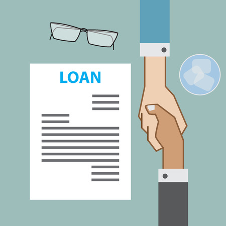 Business Cooperation Agreement and Loanのイラスト素材