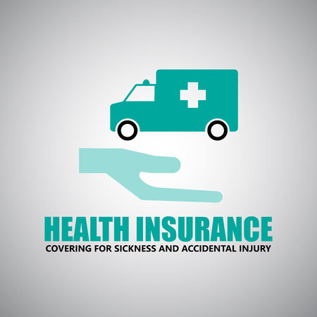 Insurance  health care, iconsのイラスト素材