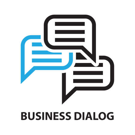 dialog business concept  icon and symbolのイラスト素材