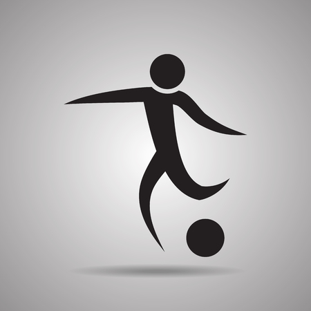 Soccer and football player sport icon and symbolのイラスト素材