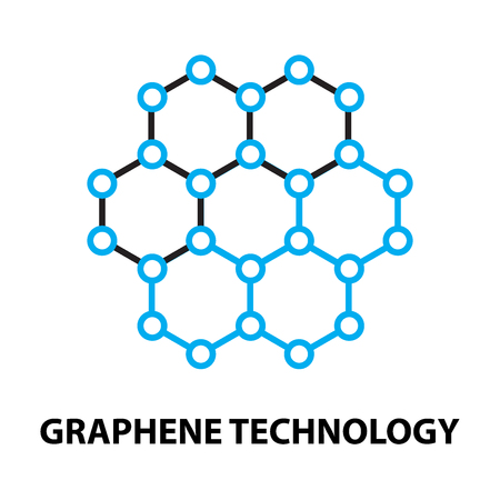 Graphene nano technology Icon, and symbolのイラスト素材