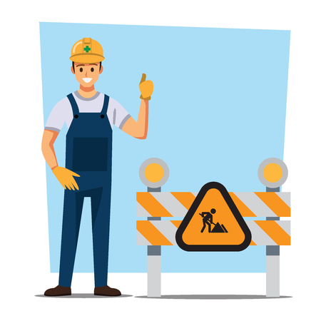 Technician and builders and engineers and mechanics People teamwork ,Vector illustration cartoon character.のイラスト素材